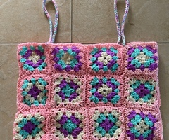 Unique Handmade Granny Square Crochet Top - 2
