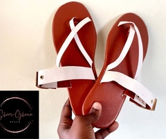 Ghanaian made leather slipper - 1