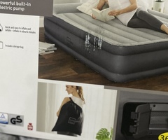 Airbed with 1 powerful built in electrical pump.