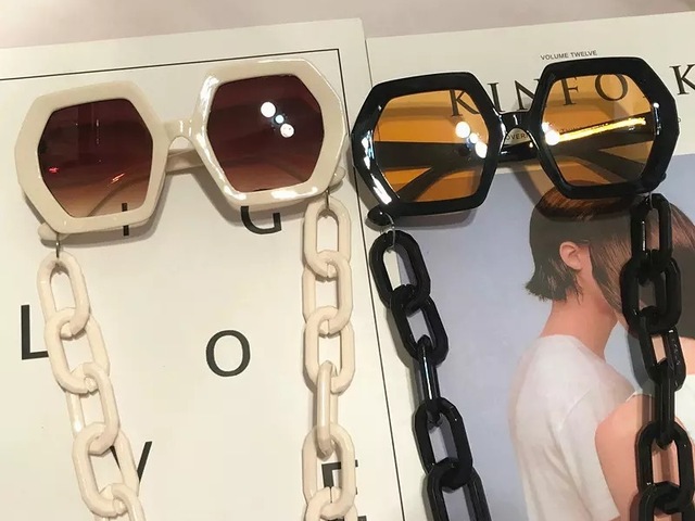 Oversized Vintage Sunglasses - 1