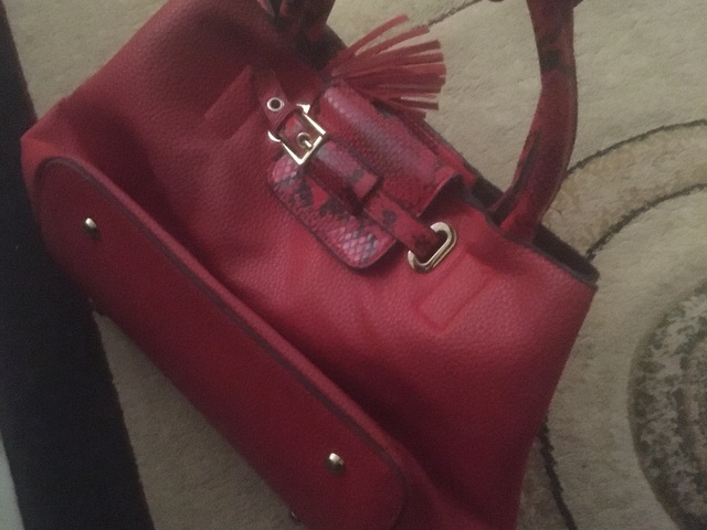 Quality Red leather bag - 1/3