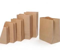 Disposable packaging brown paper bags 50 pieces
