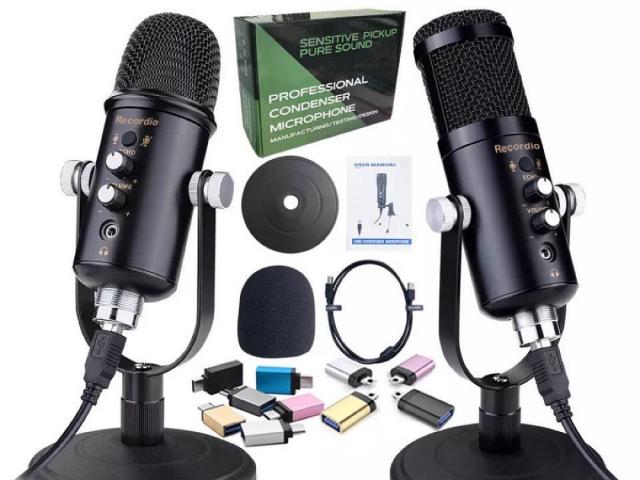 Recordio Professional Condenser Microphone Recording Set with stand - 1