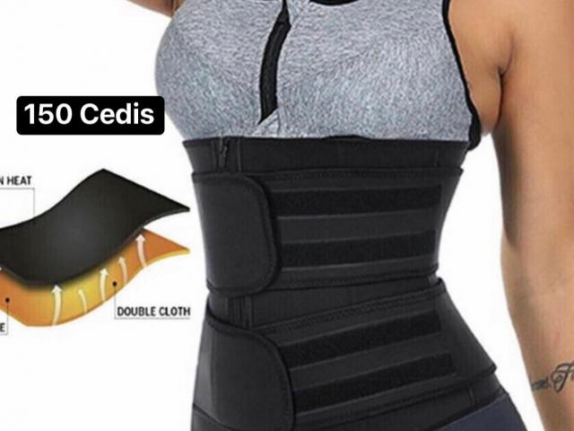 Waist Trainer Black with two belts - 1