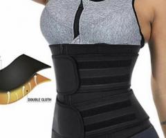 Waist Trainer Black with two belts