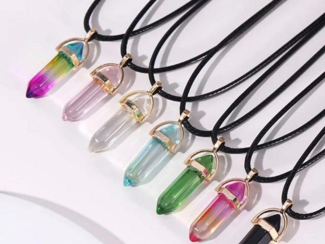 Crystal Single Pendant Necklace ???? - 1