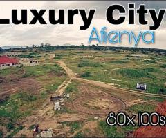 100 X 80sqft LANDS LUXURY CITY AFIENYA