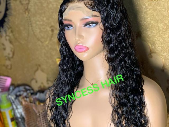 20” wet curls with closure - 1