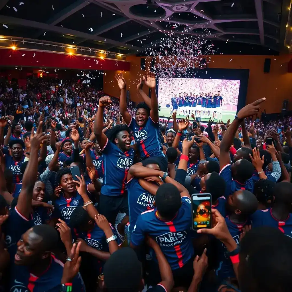 Accra Erupts as PSG Clinch UCL Title in Dramatic Fashion at Hitz FM Event