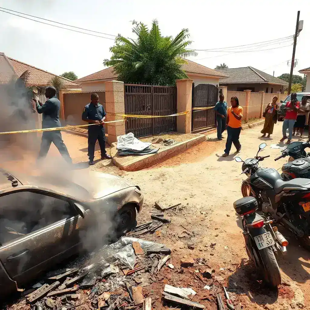 Akatsi Police Investigate Violent Clash, Shooting, and Arson in Deti