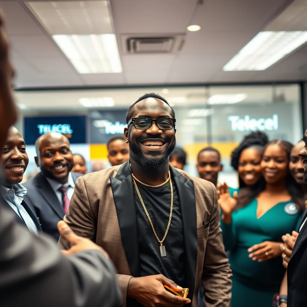 Black Sherif Celebrates TGMA Sweep with Telecel Ghana Visit, Charting Future Collaborations