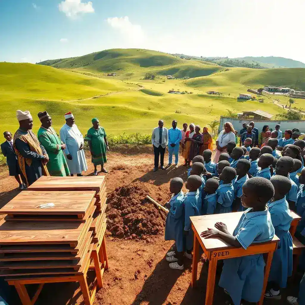 Daffiama-Bussie-Issa District Boosts Education with First STEM High School and Desk Donation
