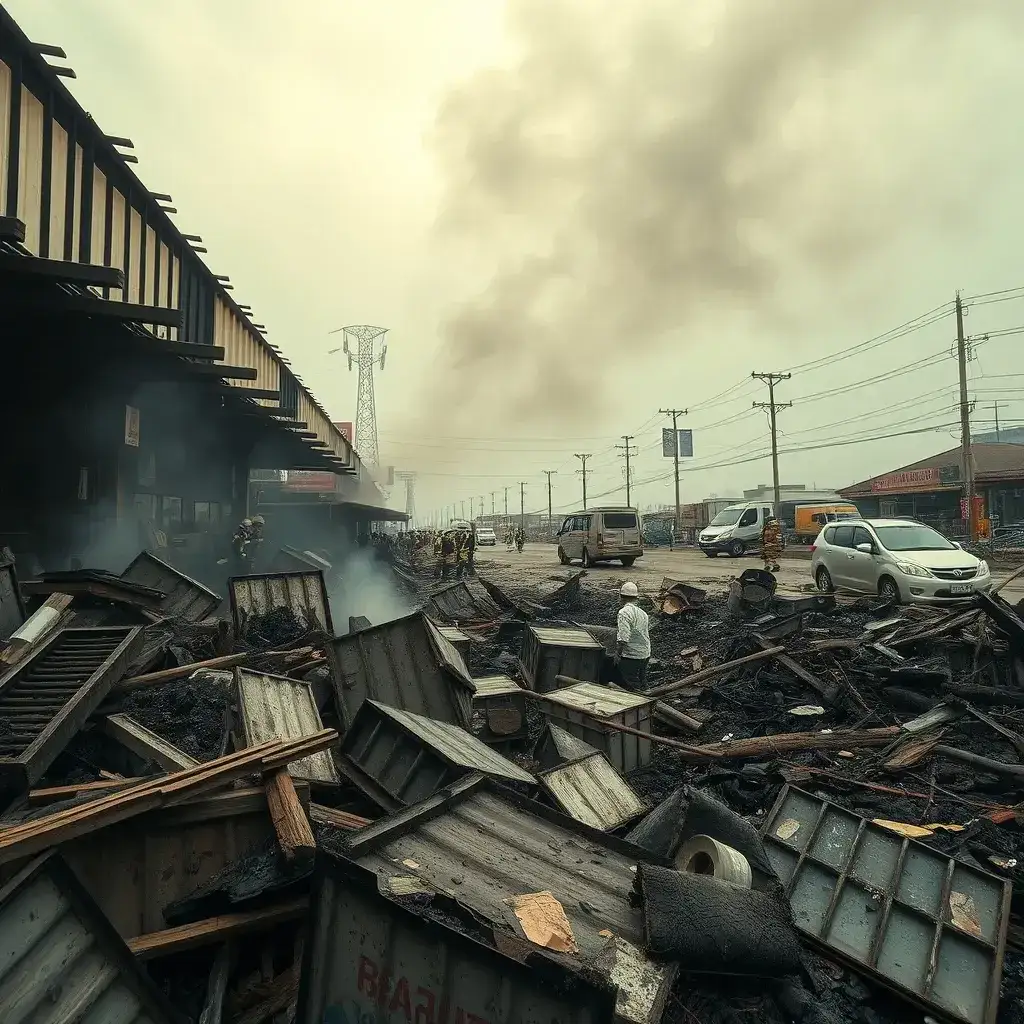 Elderly Woman Perishes in Suame Magazine Fire