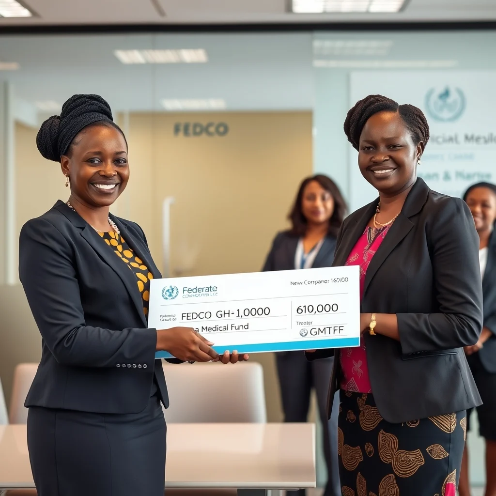 FEDCO Boosts Ghana's Healthcare with GH₵200,000 Donation to Medical Trust Fund