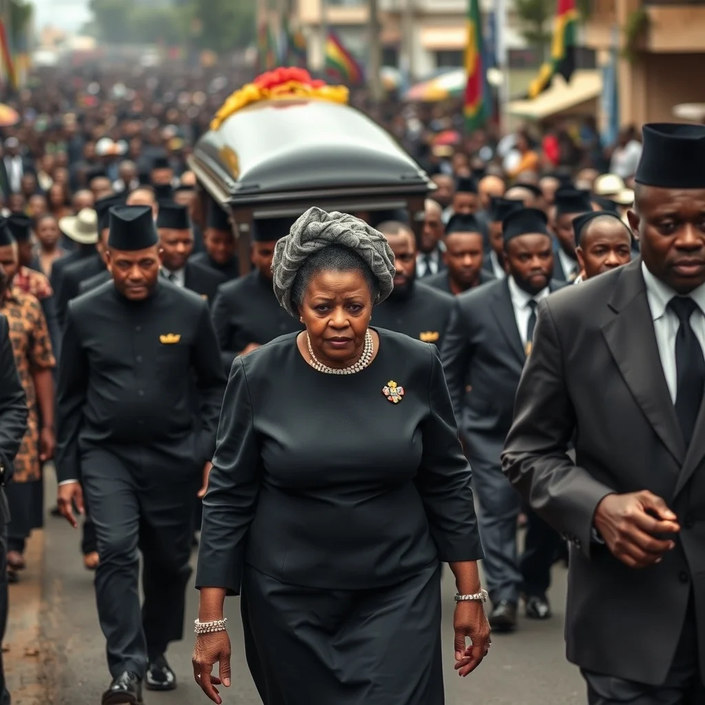First Lady Joins Kumasi Mourners for Funeral of Sammy Gyamfi's Father-in-Law