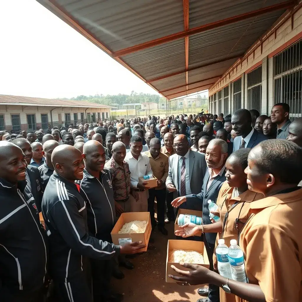 Football Legends, Celebrities Unite for Historic Nsawam Prison Outreach