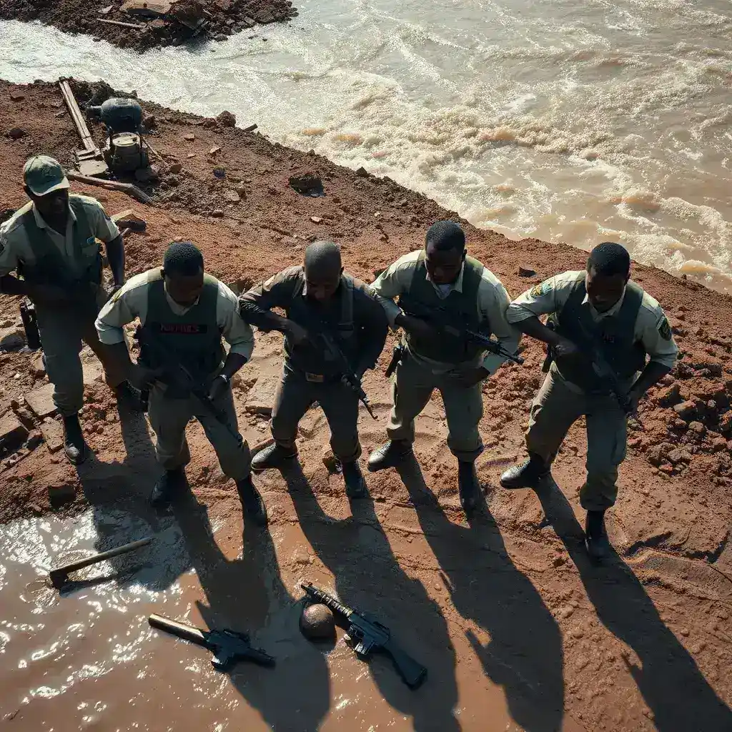 Four Arrested for Illegal Mining and Armed Resistance Along Ankobra River