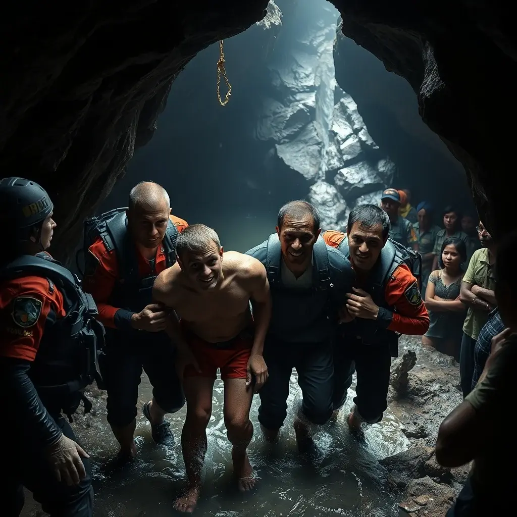 Four Men Rescued from Flooded Laos Cave After 10-Day Ordeal