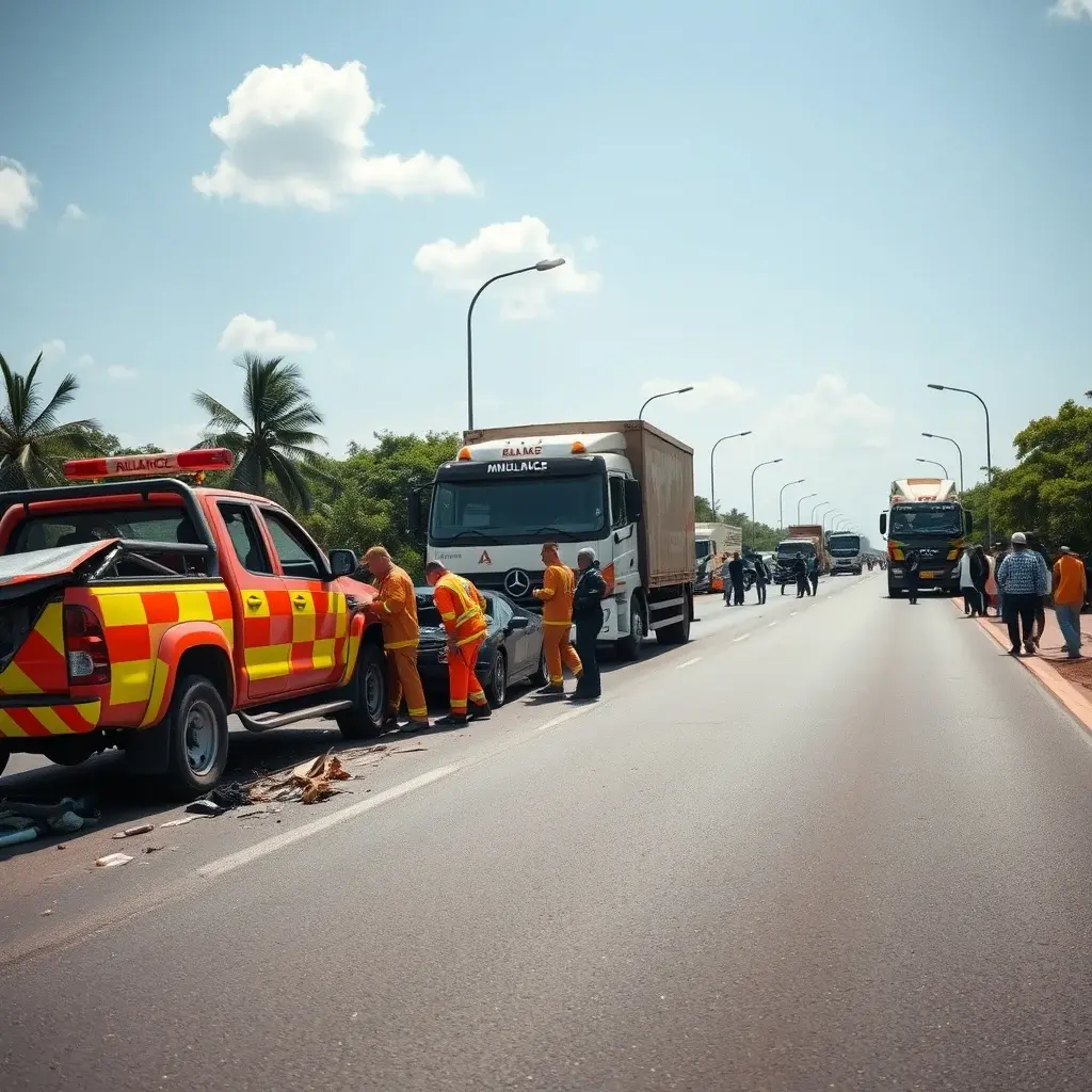 Four Rescued in Twin Accidents on Ho–Asikuma Highway