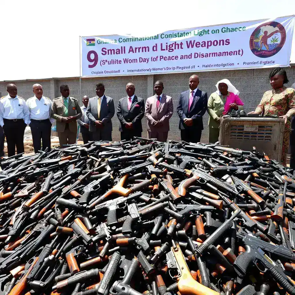 Ghana Prepares to Destroy Over 4,000 Illegal Weapons, Highlighting Peace and Women's Role