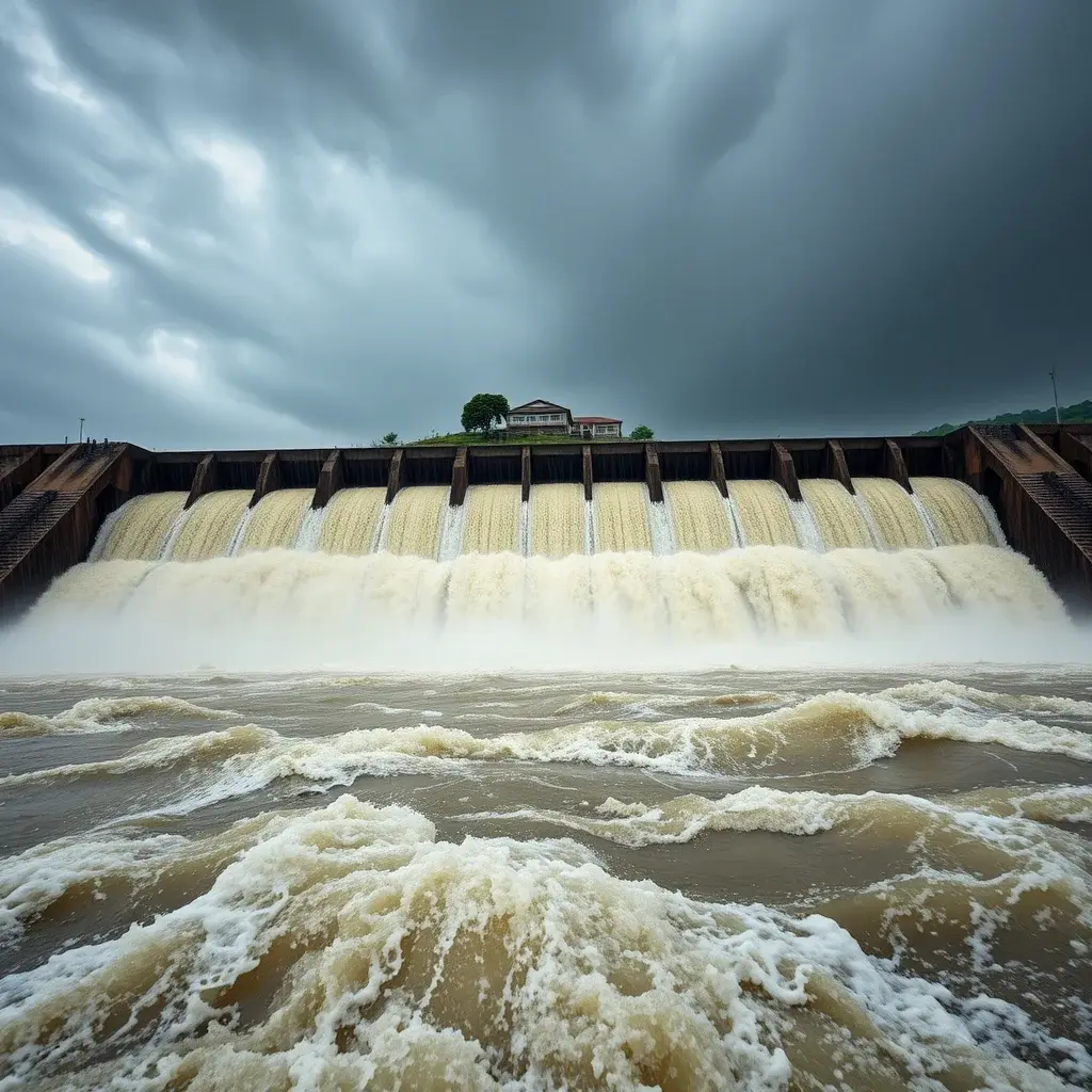 Ghana Water Opens Weija Dam Spill Gates Amid Rising Flood Risk