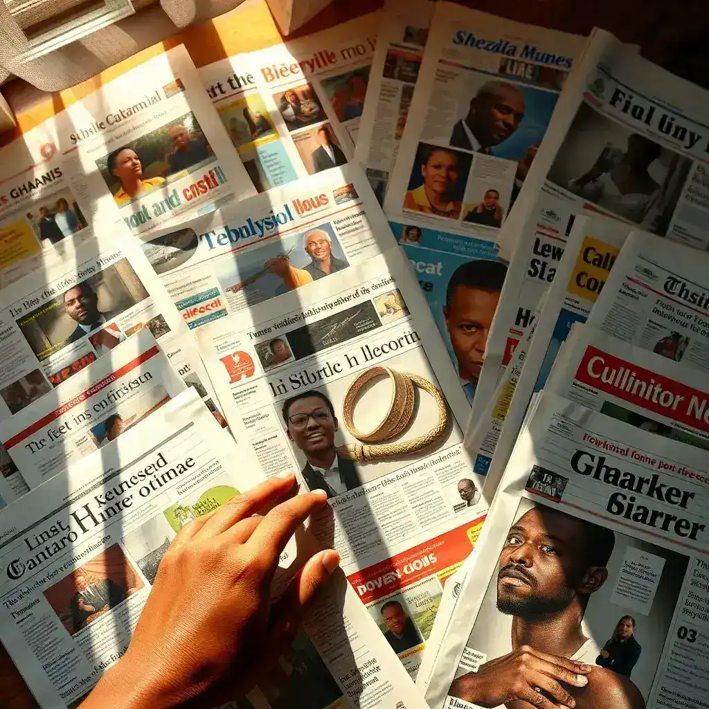 Ghanaian Media Landscape: A Glimpse into Daily Discourse Through Front Pages