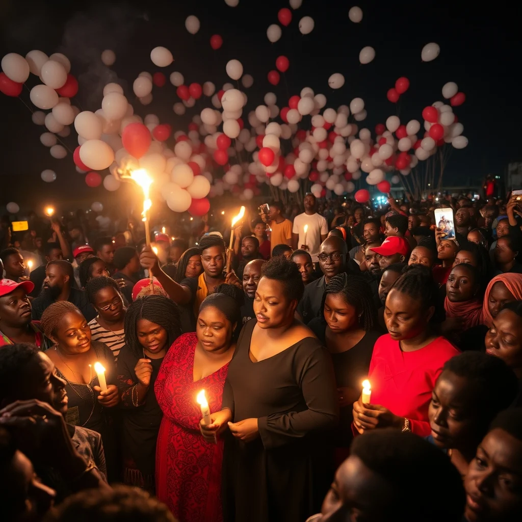 Ghana's Creative Industry Mourns Actress Beverly Afaglo at Solemn One-Week Vigil