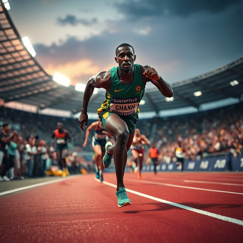 Ghana's Joe Paul Finishes Fifth in African Athletics Championships 200m Final