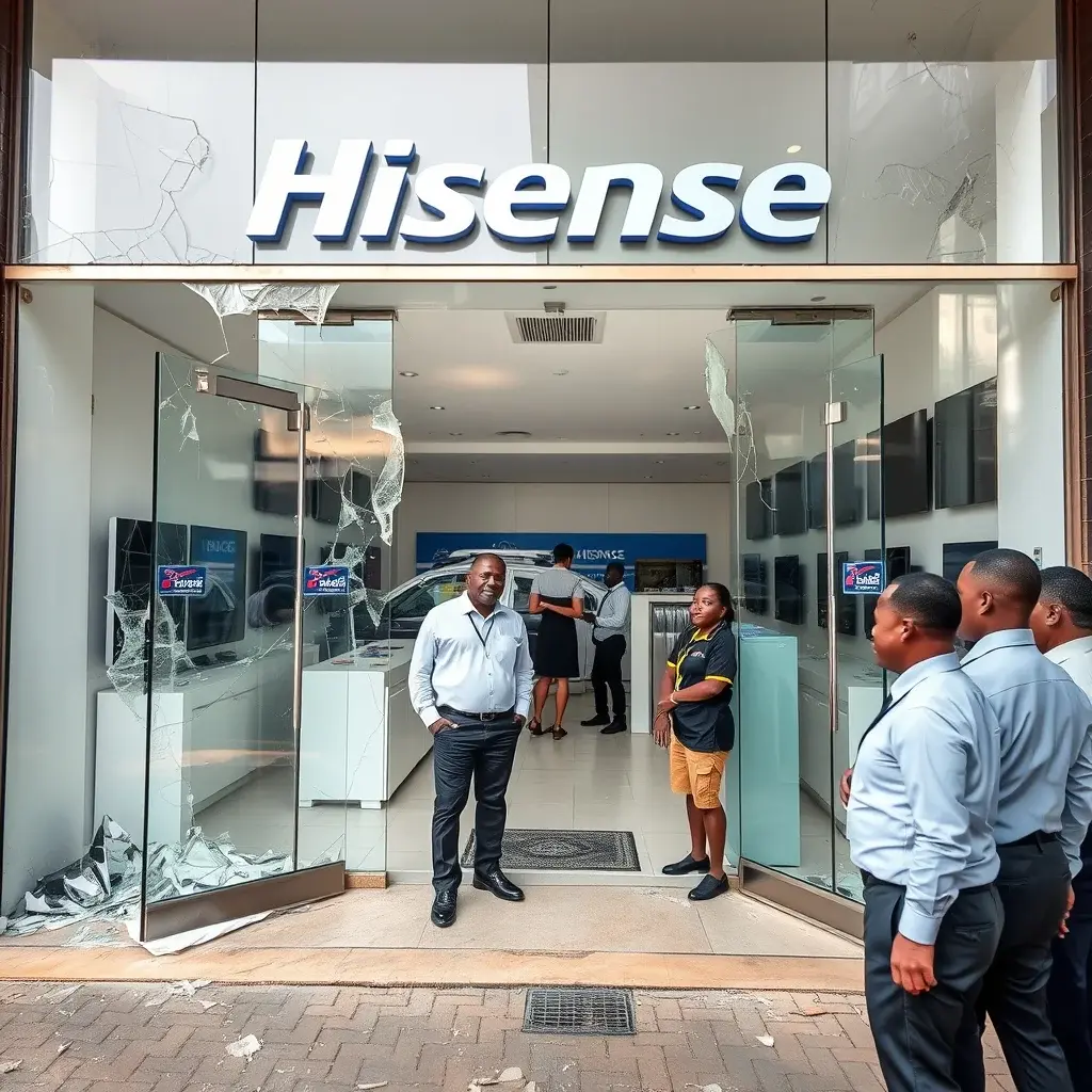 Hisense Ghana Debunks Break-in Rumors at Ashaiman Showroom, Cites Landlord Dispute