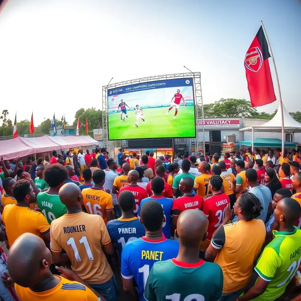 Hitz FM's Rep Ur Jersey Event Unites Accra Fans for Champions League Final