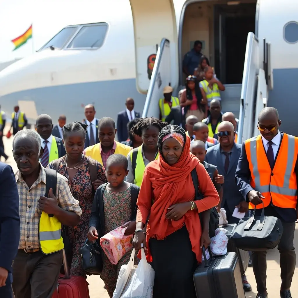 Hundreds of Ghanaians Evacuated from South Africa Amidst Rising Xenophobic Violence