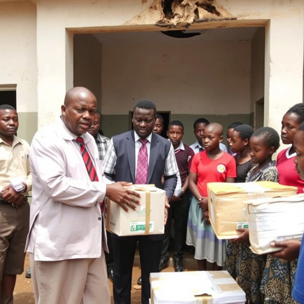 Keta MP Provides Essential Aid to Afiadenyigba SHS Following Dormitory Fire