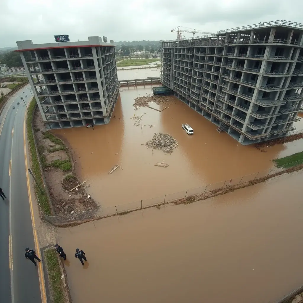 Koforidua China Mall Project Halted Amidst Severe Flooding Concerns
