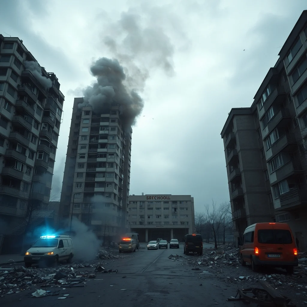 Kyiv Suffers Major Russian Attack: One Dead, Dozens Injured Amidst Retaliatory Strikes