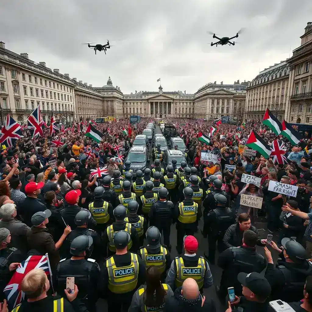 London Braces for Major Disruptions as Rival Protests and FA Cup Final Converge