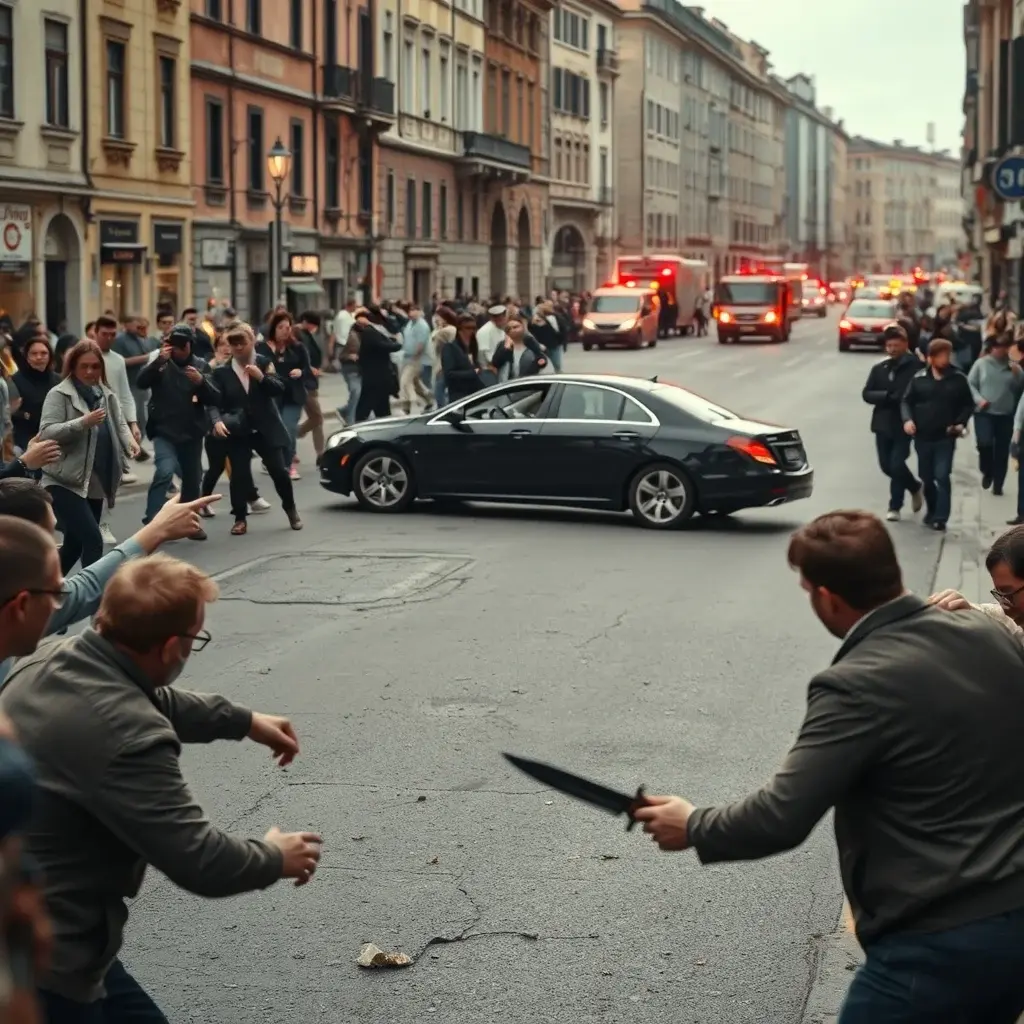 Man Plows Car into Pedestrians in Modena, Then Attacks with Knife