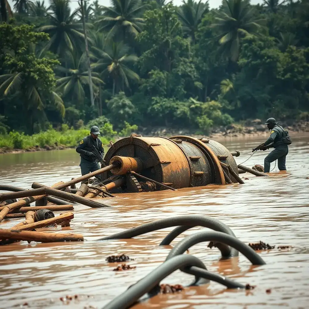 NAIMOS Dismantles Illegal Mining Operations on Butre River