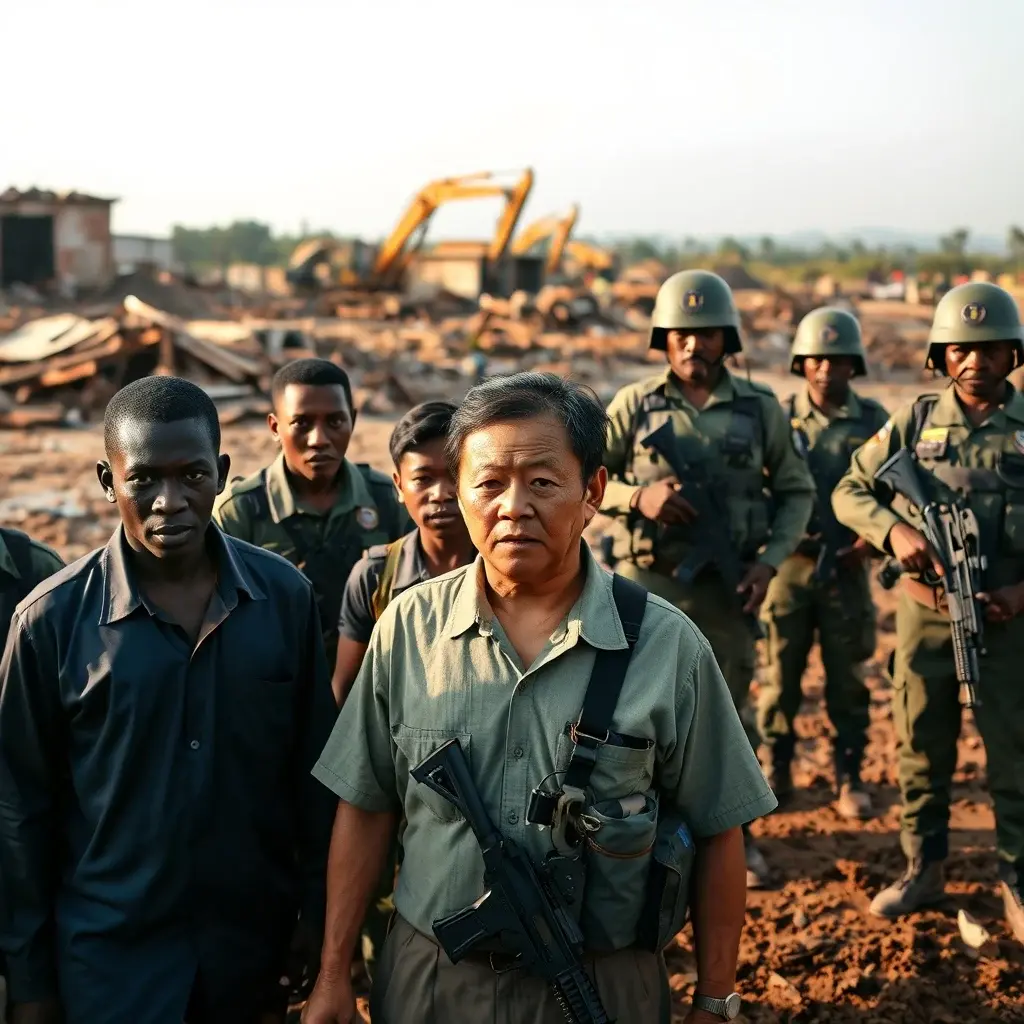 NAIMOS Intensifies Crackdown: Chinese National and Seven Ghanaians Arrested in Ashanti Illegal Mining Operation