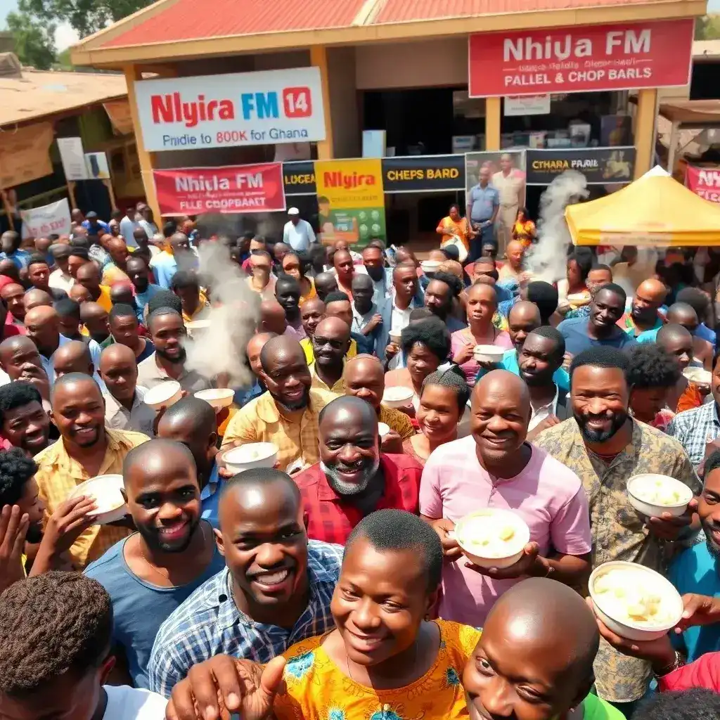 Nhyira FM's Fufu Party Unites Kumasi in Culinary Celebration