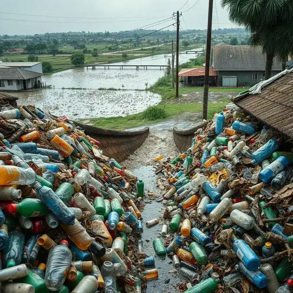 Plastic Waste Chokes Bamaahu, Fueling Floods and Climate Concerns