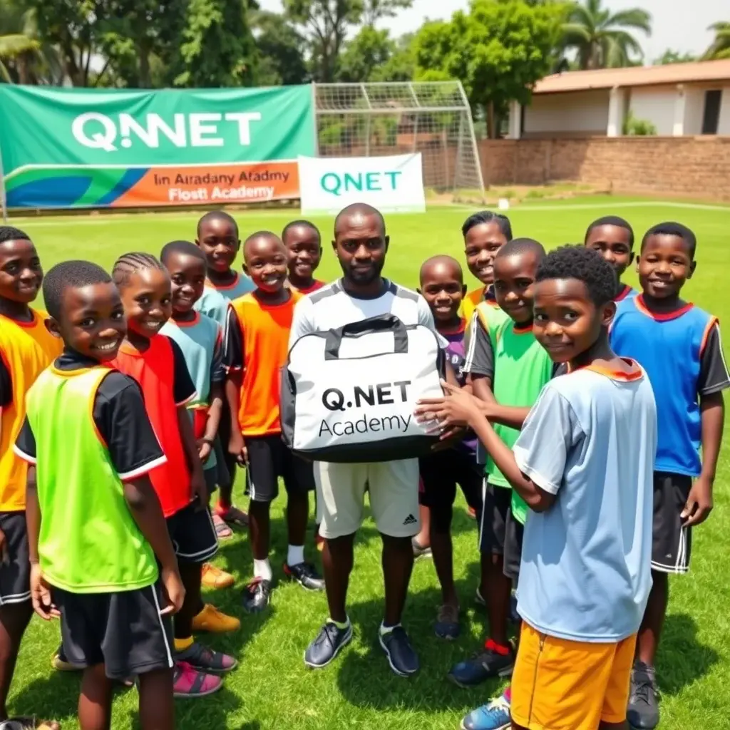 QNET Empowers Ghanaian Football Youth with Equipment Donation