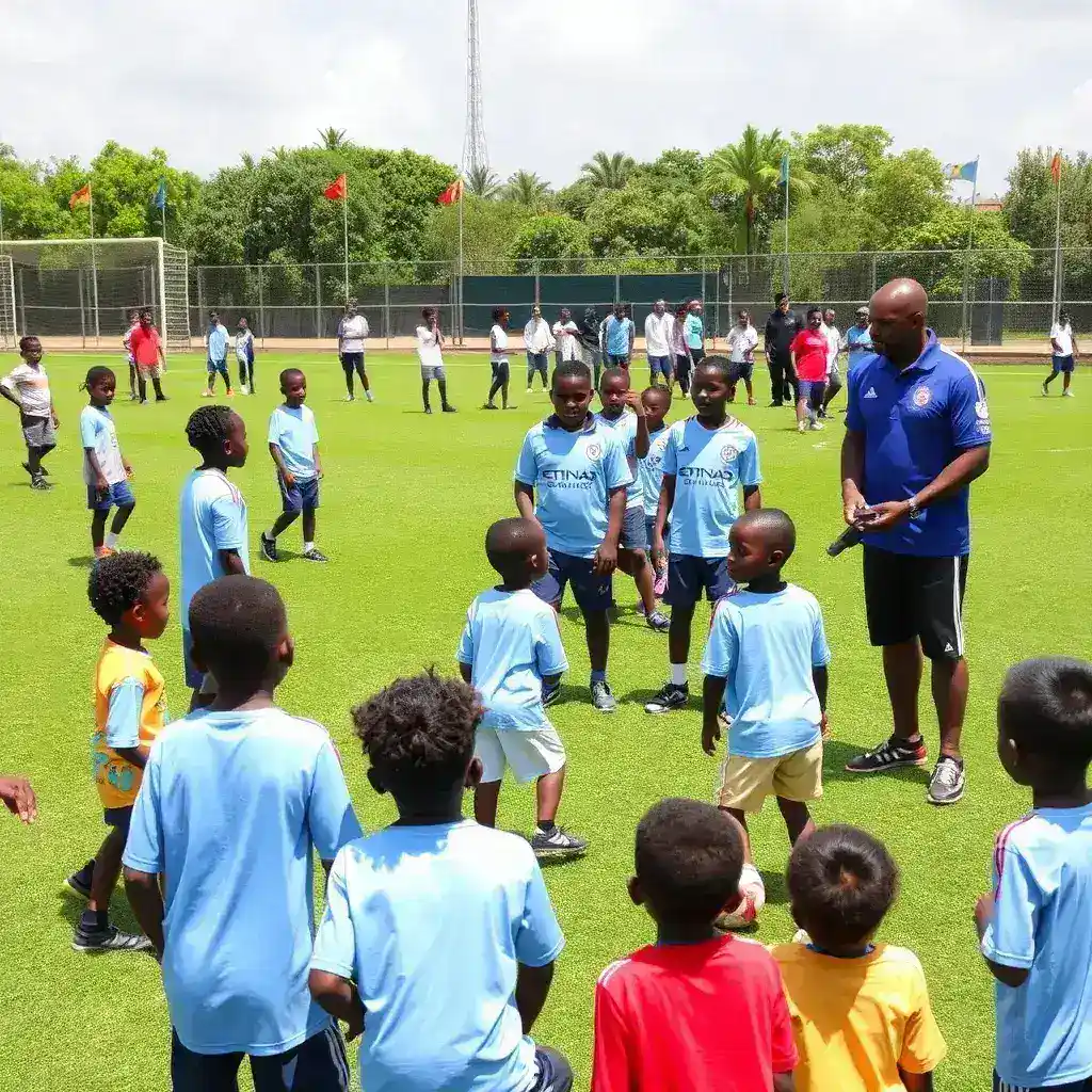 QNET and Manchester City Champion Youth Football Development in Ghana