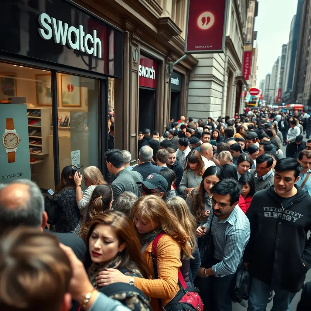 Swatch Store Closures Highlight Frenzy Over Limited Edition 'Royal Pop' Pocket Watch