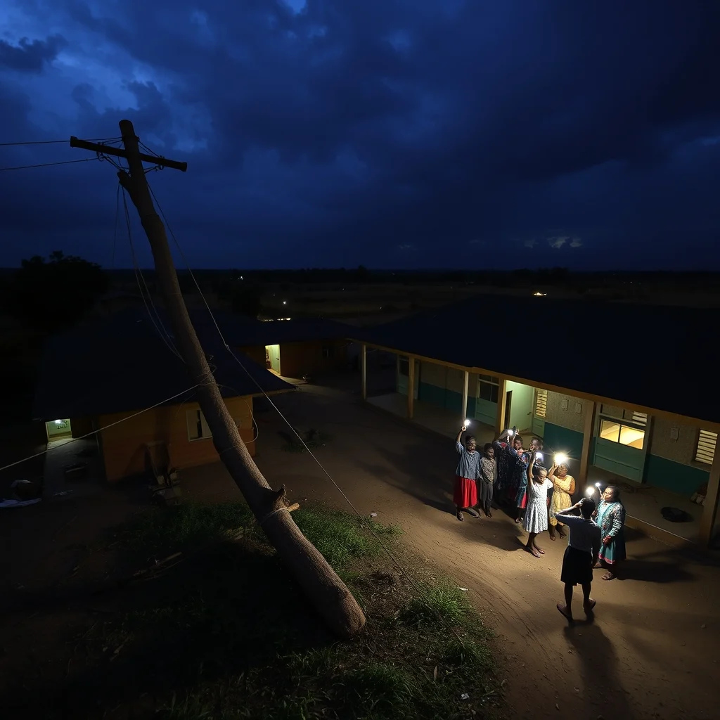Tanyigbe SHS Plunged into Darkness, WASSCE Prep Disrupted by Fallen Electricity Pole