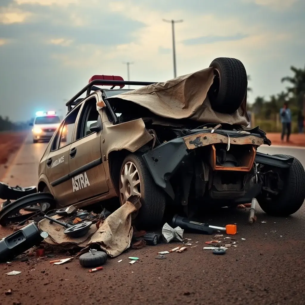 Taxi Driver Perishes in Head-On Collision on Wenchi-Wa Highway