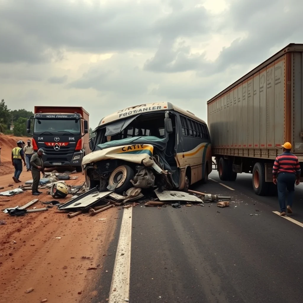 Twelve Dead in Horrific Head-on Collision on Nkenkensu Highway