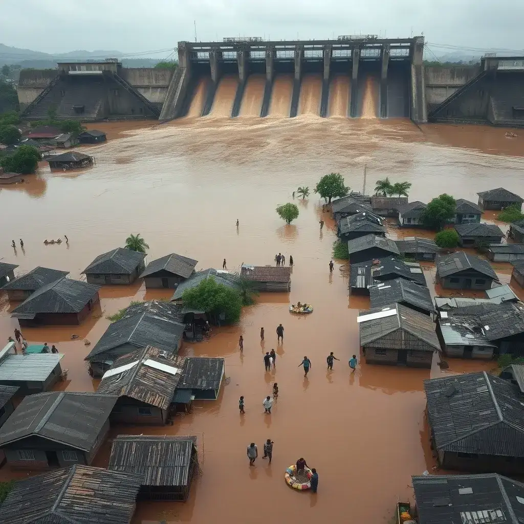 Weija Dam Spillway Causes Widespread Flooding in Downstream Communities