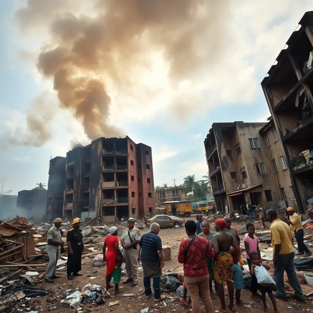 Accra Central Police Station Fire Displaces 140 Officers and Families; Government Promises Swift Aid