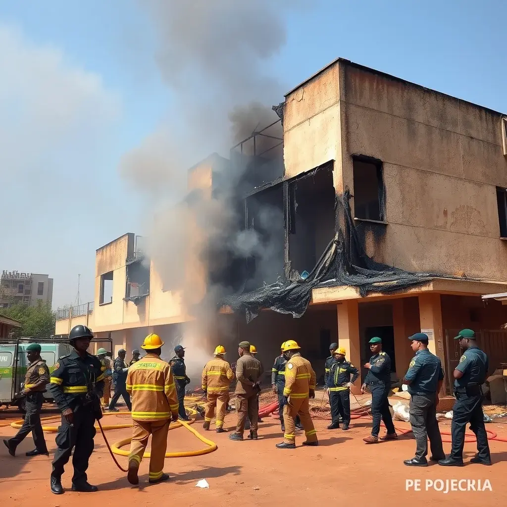 Accra Police Clarify No Arrests Made in Central Barracks Fire