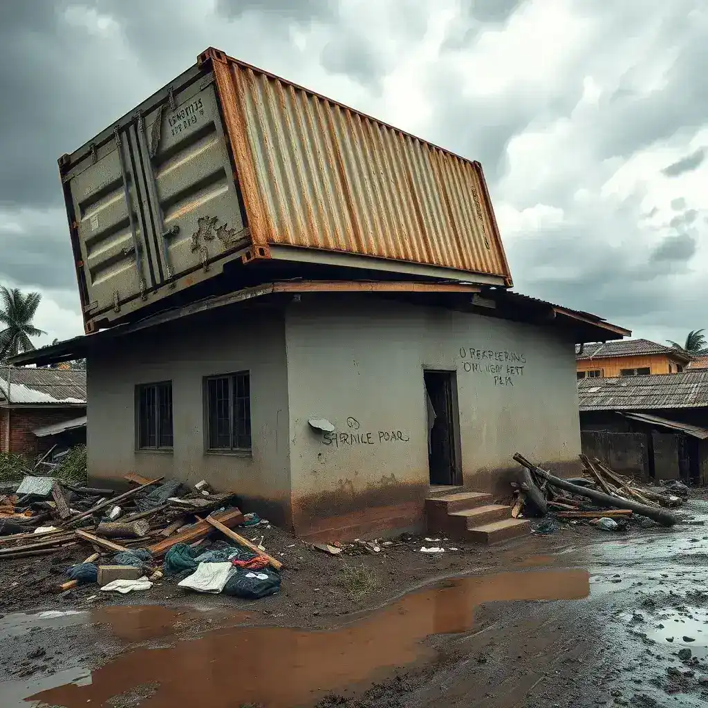 Adaklu Kodzobi Ando Reels from Devastating Storm Damage